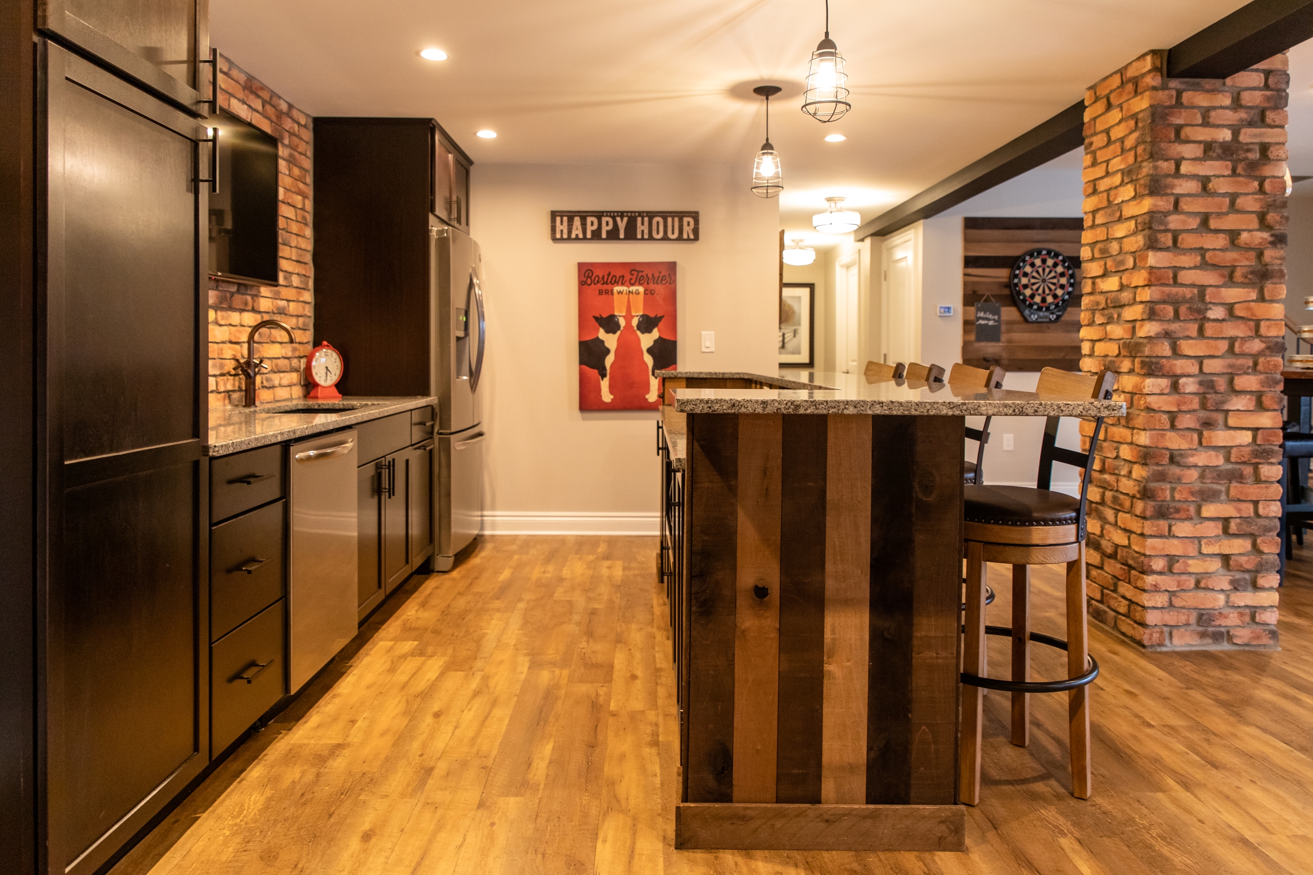 Woodline Building Company Project: Pub Inspired Basement Kitchen