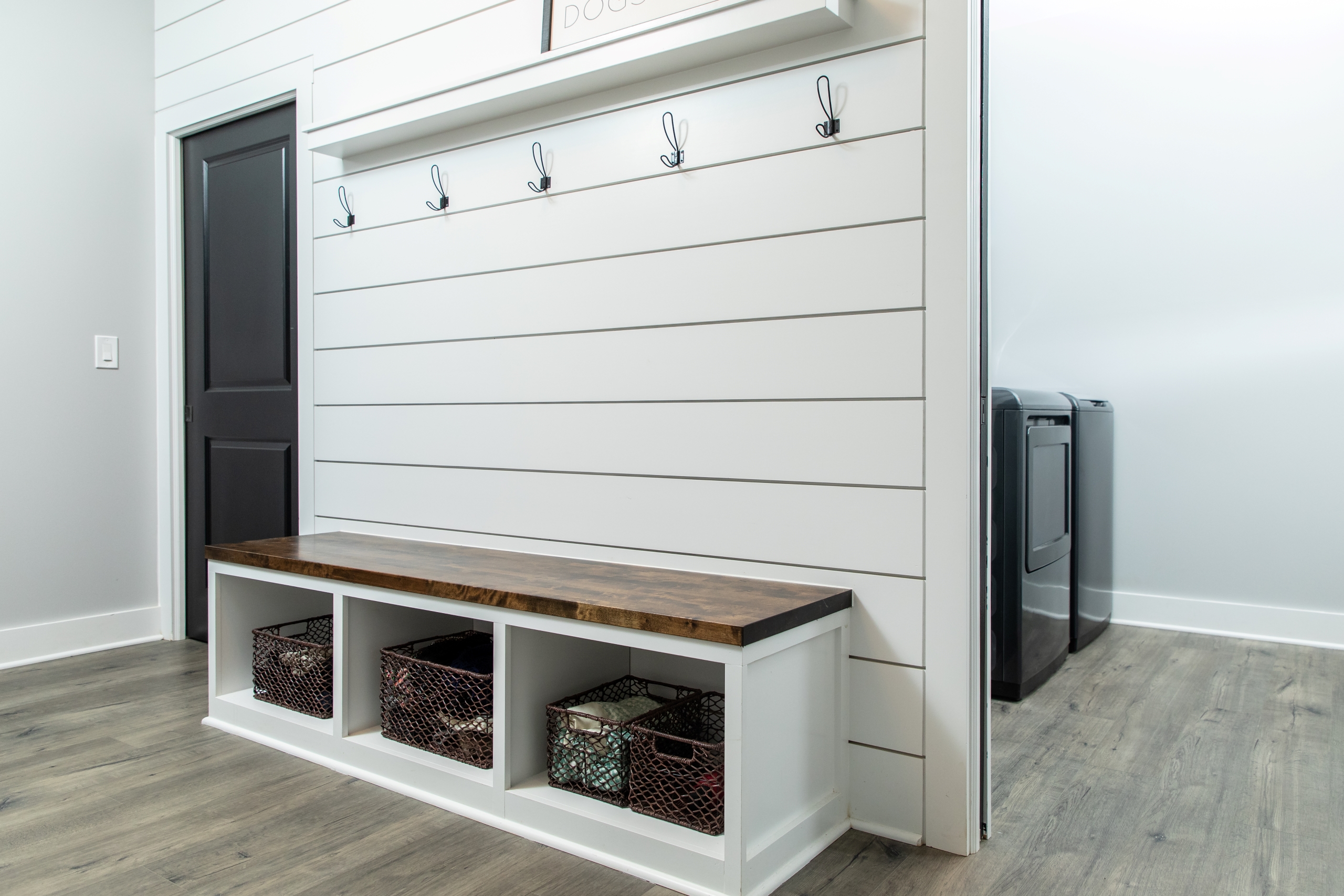 Woodline Building Company Project: Modern Farmhouse Mudroom