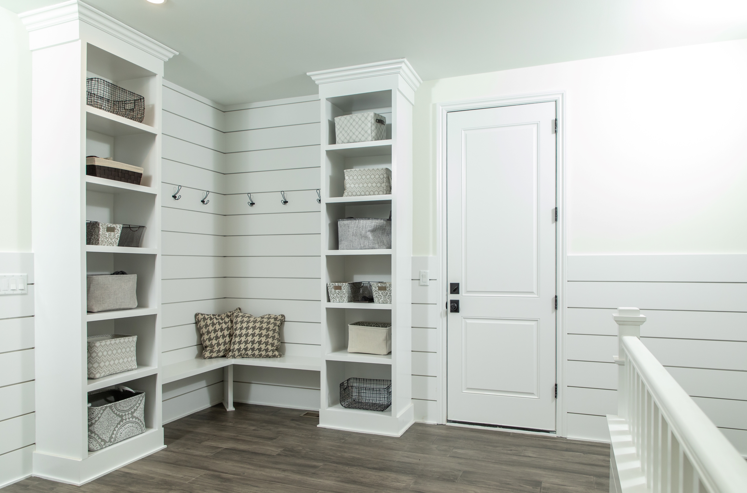 Woodline Building Company Project: Modern Rustic Ranch Mudroom